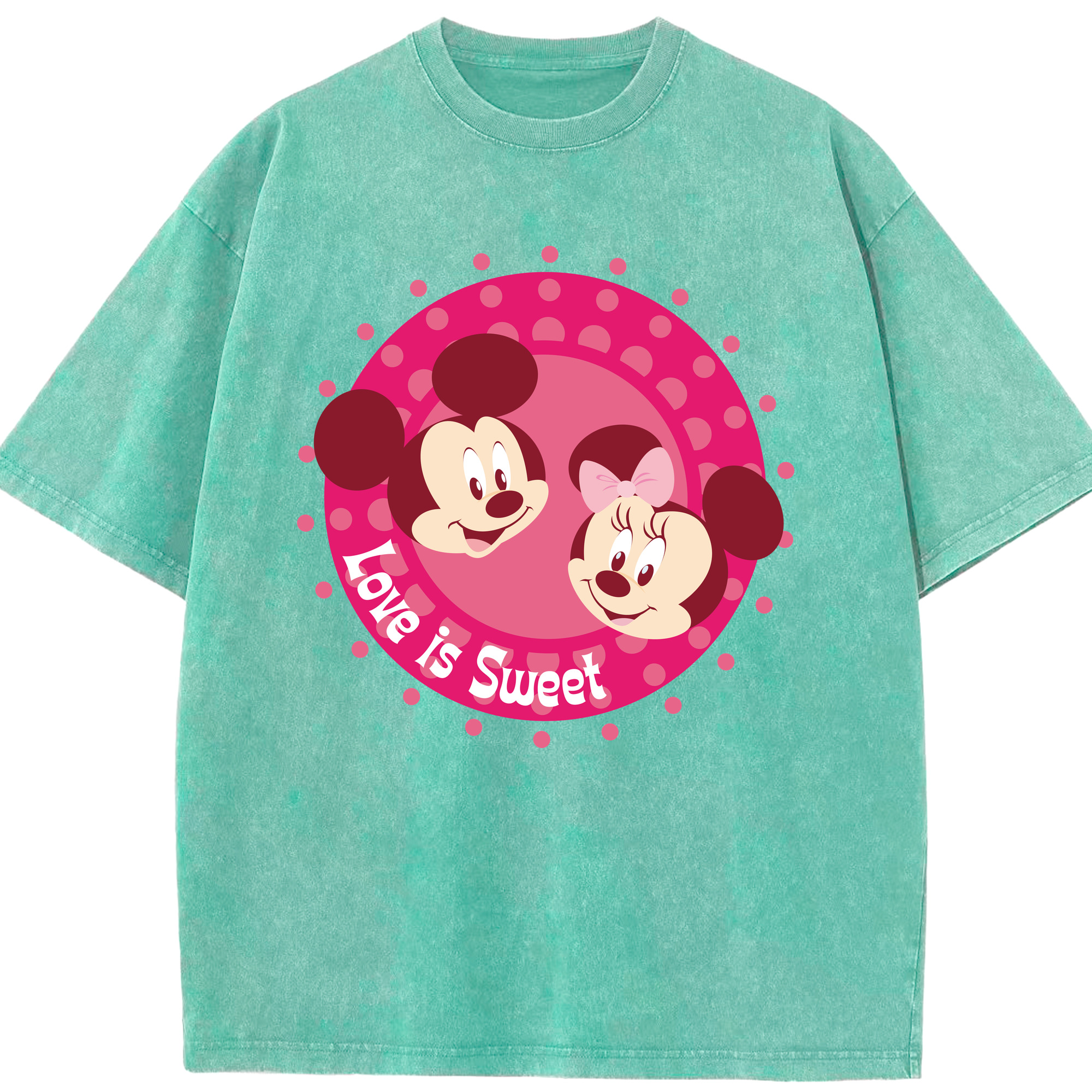 （画像用） ミッキーマウス Mickey Mouse 綿100% ヴィンテージ風 半袖Tシャツ（フロントプリント）